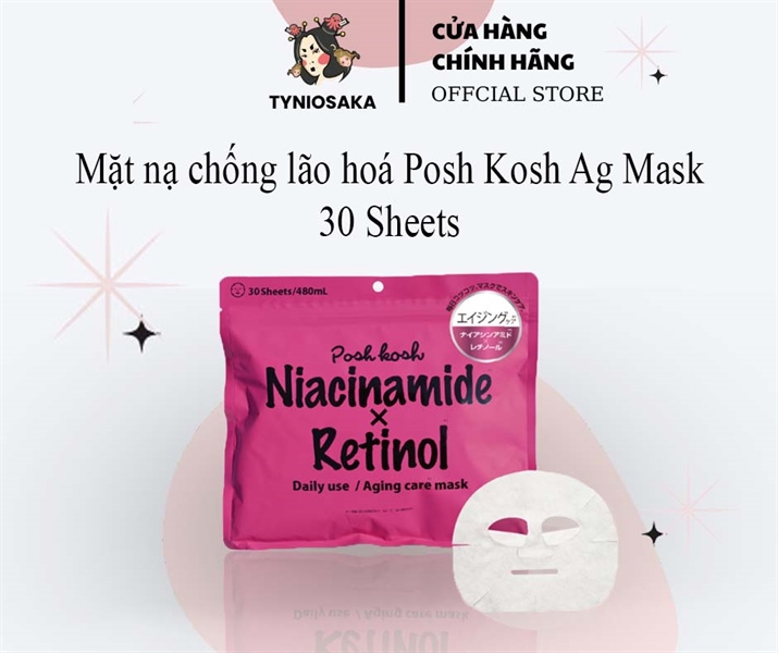 Mặt Nạ Chống Lão Hoá Posh Kosh AG Mask