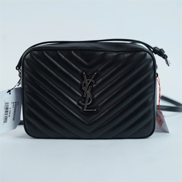 Túi YSL Loulou Camera Bag đen kèm charm (FLY612544-0122) sz23 KG+