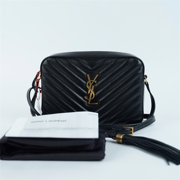 Túi YSL Loulou Camera đen kèm charm (FLV715232-0323) sz23 KG+