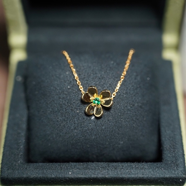 Vòng tay Van Cleef hoa xanh (JD434863) KG+