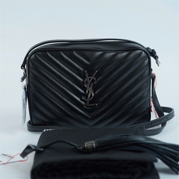 Túi YSL Loulou Camera Bag đen kèm charm (FLY612544-0122) sz23 KG+