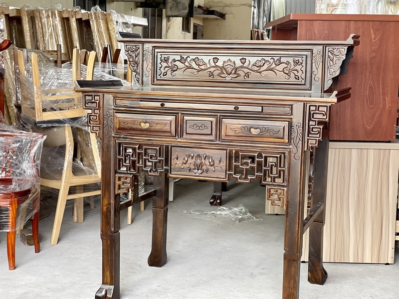 BÀN CÚNG 2T GỖ MUỒNG 127
