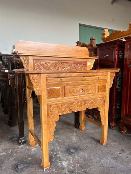 BÀN CÚNG 2T GÕ ĐỎ 147