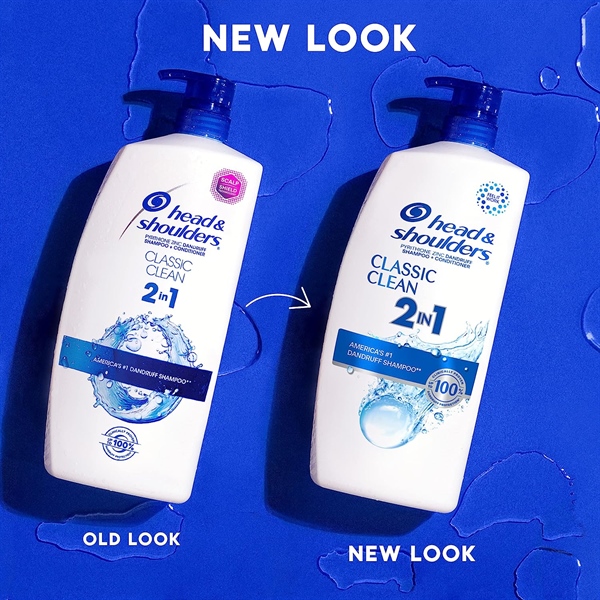 DẦU GỘI HEAD 2IN1 CLASSIC CLEAN 835ML