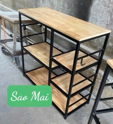 Kệ bếp 100x100 cao su