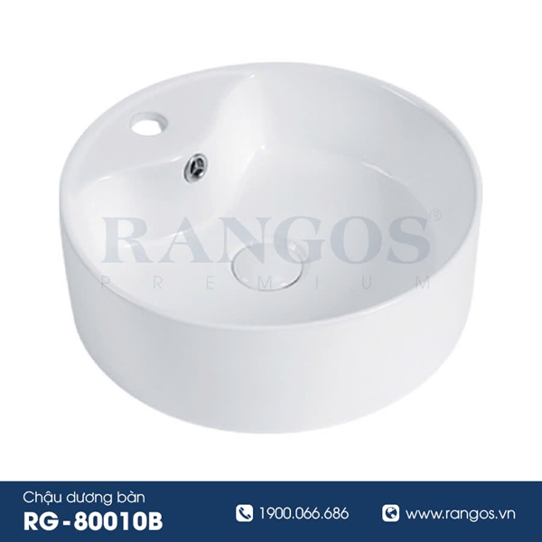 Chậu rửa lavabo đặt bàn Rangos RG-80010B