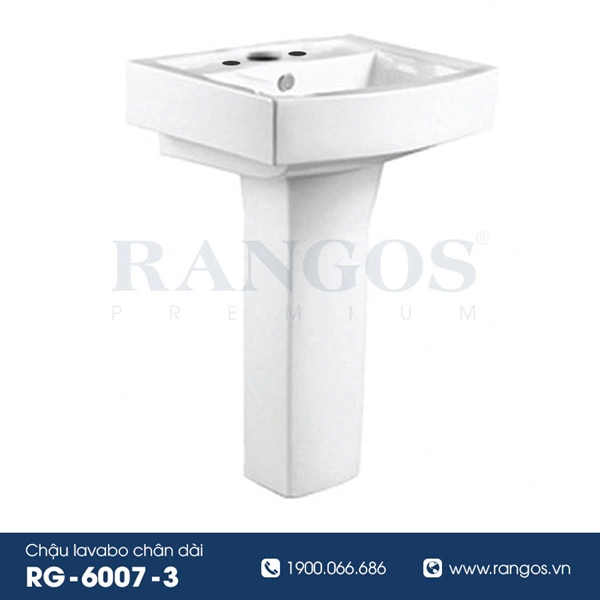 Chậu rửa lavabo chân dài Rangos RG-6007-3