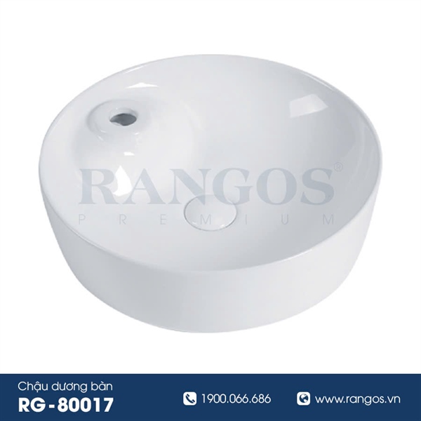 Chậu rửa lavabo đặt bàn Rangos RG-80017