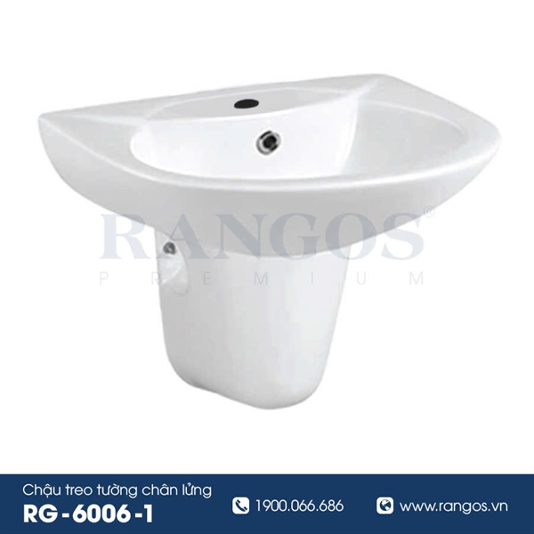 Chậu rửa lavabo chân lửng Rangos RG-6006-1