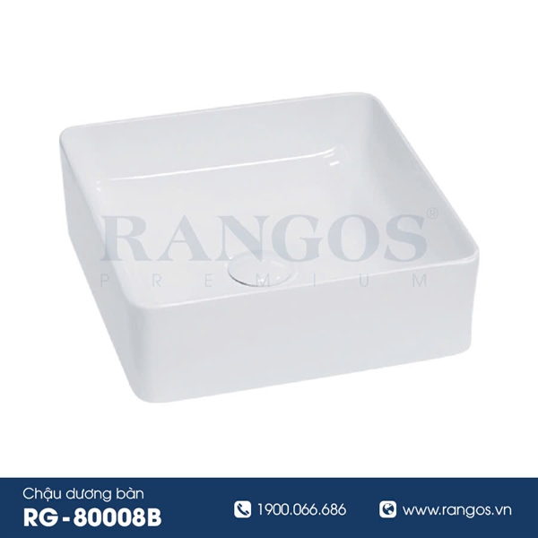 Chậu rửa lavabo đặt bàn Rangos RG-80008B