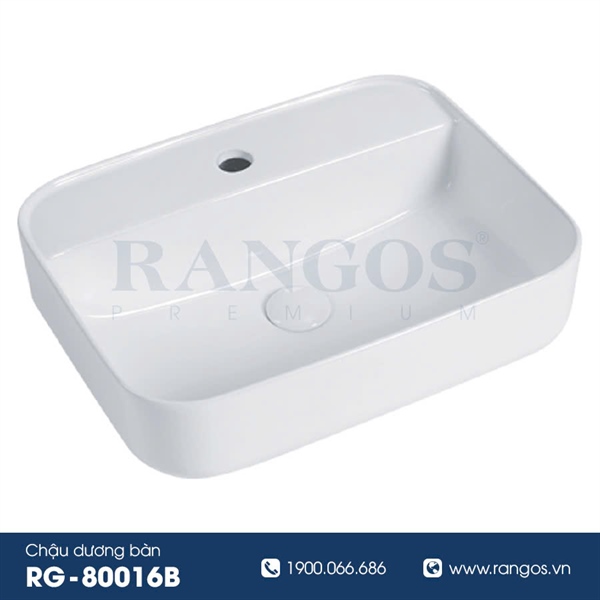 Chậu rửa lavabo đặt bàn Rangos RG-80016B