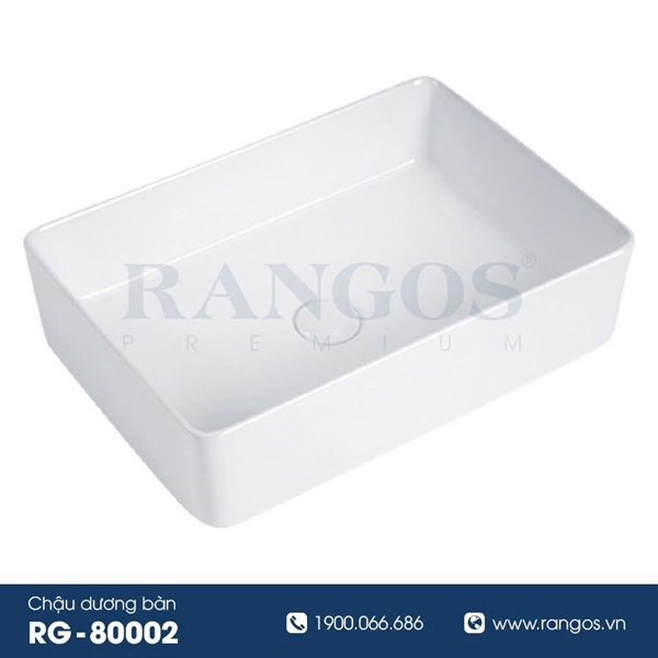 Chậu rửa lavabo đặt bàn Rangos RG-80002