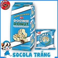 Bánh Doowee Donut socola trắng 360g ( Xanh )