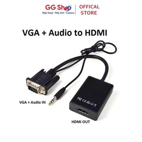 Cáp VGA to HDMI