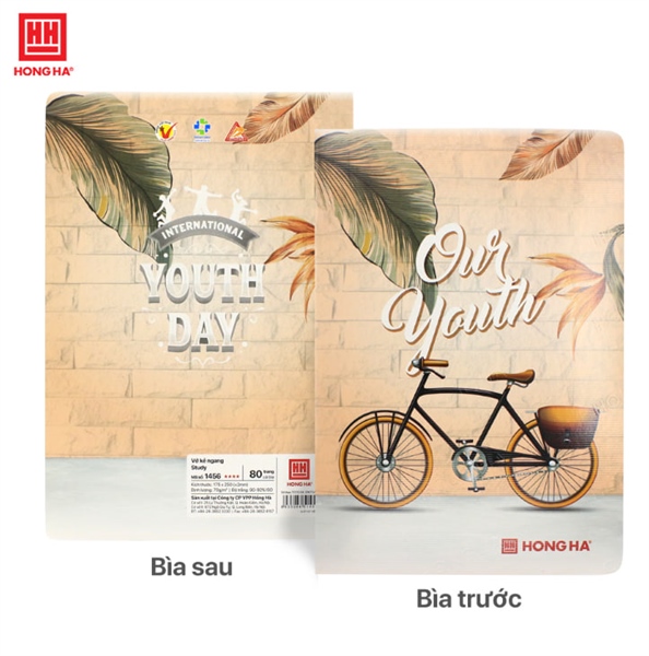 Vở kẻ ngang 80 trang Hồng Hà Study Our Youth Hồng Hà - 1456