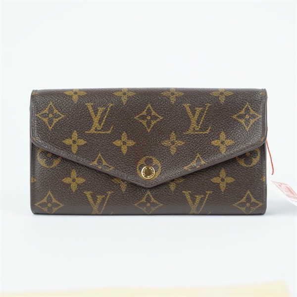 Ví LV hoa nâu nút vàng (LT) KG+