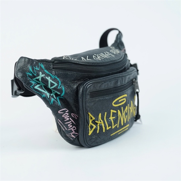 Túi Balenciaga Bumbag đen (529550-1080-X-535269) sz34 KG+