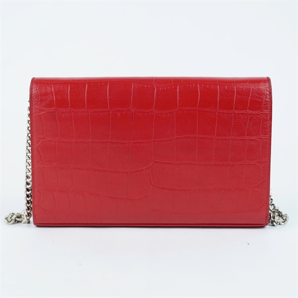 Túi YSL đeo chéo đỏ sz22 KG+