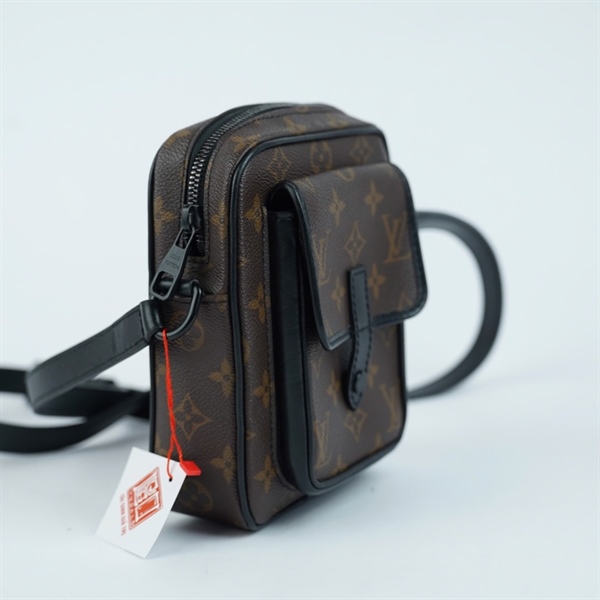 Túi LV Christopher hoa nâu sz14 KG+