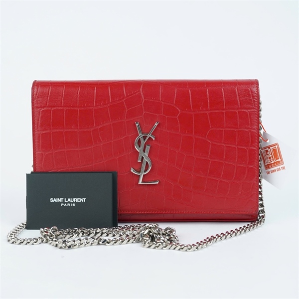 Túi YSL đeo chéo đỏ sz22 KG+