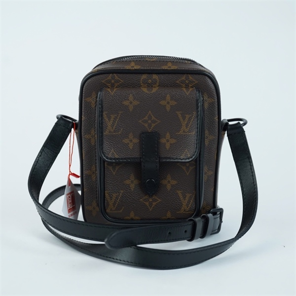 Túi LV Christopher hoa nâu sz14 KG+