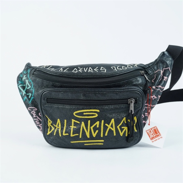 Túi Balenciaga Bumbag đen (529550-1080-X-535269) sz34 KG+