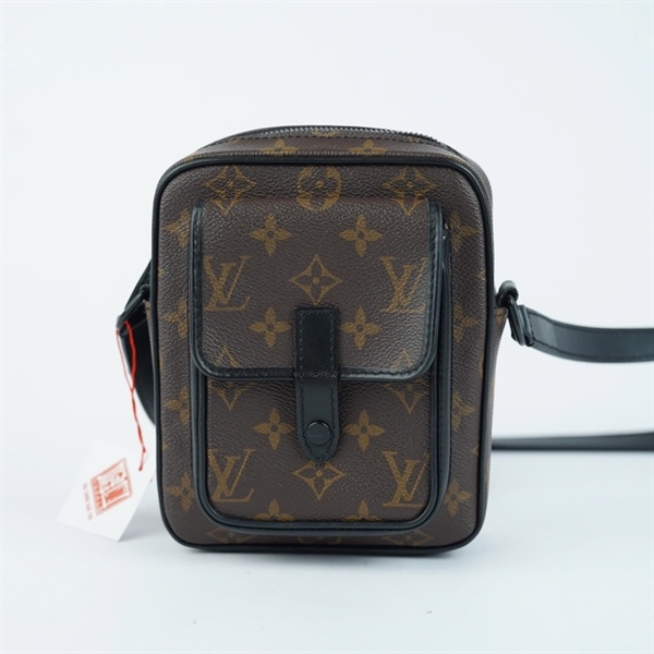 Túi LV Christopher hoa nâu sz14 KG+