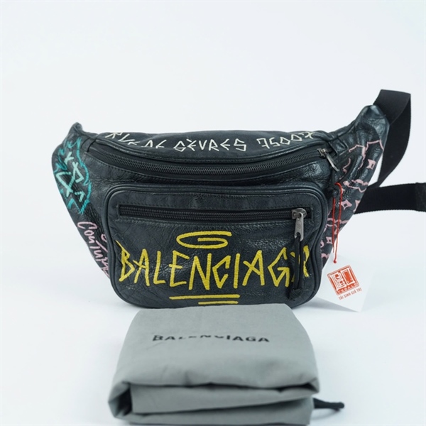 Túi Balenciaga Bumbag đen (529550-1080-X-535269) sz34 KG+