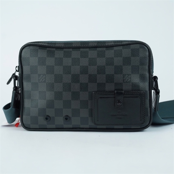 Túi LV Alpha Messenger ô vuông đen sz25 KG+