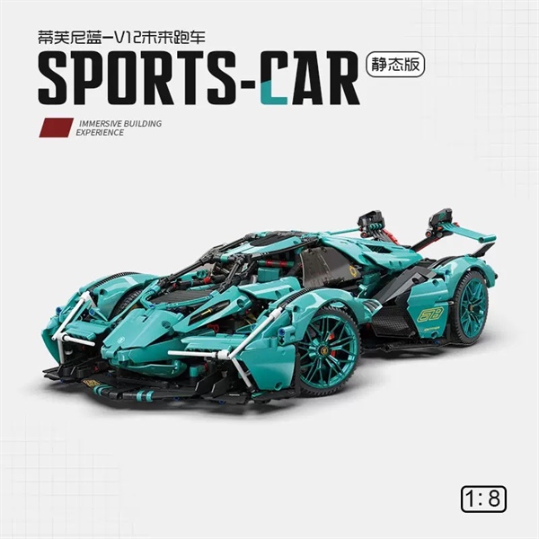 Xếp Hình Siêu Xe V12 - Có Động Cơ Điều Khiển