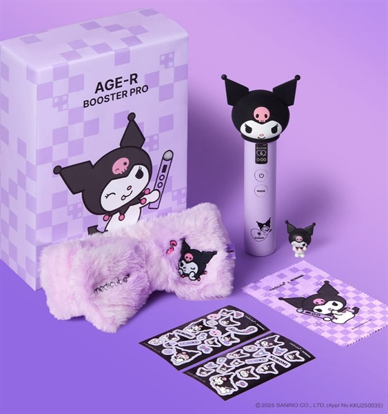 [Kuromi x Medicube] Set Máy Đẩy Tinh Chất Medicube Age R Booster Pro + Head Case + Băng Đô + Sticker