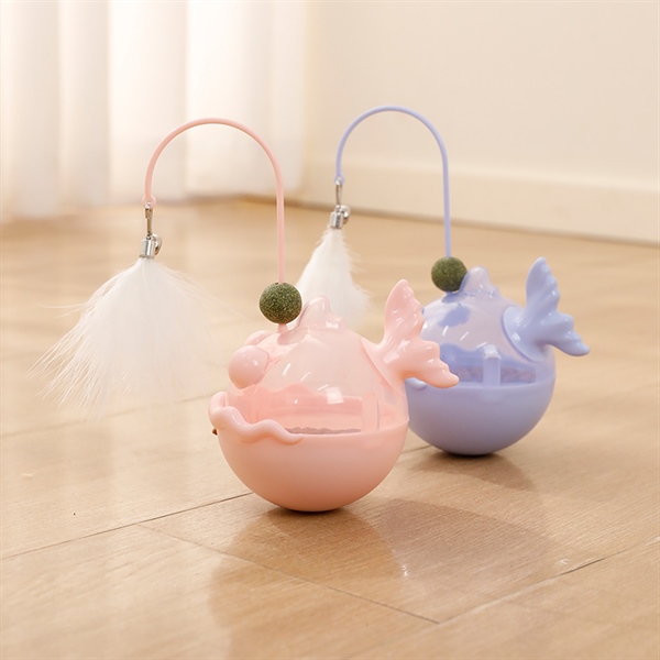 TTP - Đồ chơi rò rỉ thức ăn hình cá kèm kèm cần câu - 19*12.5cm