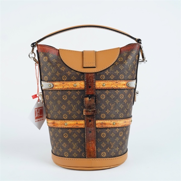 Túi LV Duffle hoa nâu (DU2158) sz14 (BMC) KG+