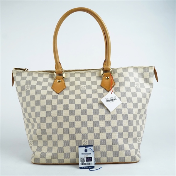 Túi LV Tote ô vuông xám kèm tag xanh sz31 (BMC) KG+