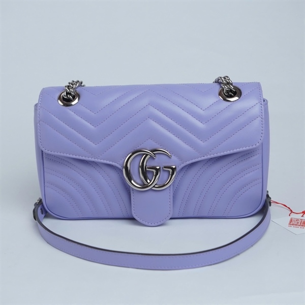 Túi GG Marmont tím kèm lót form (I039246923) sz25 (BQ) KG+