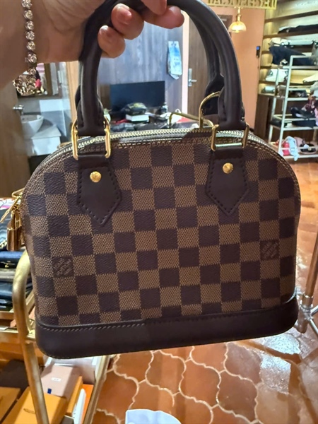 Túi LV Alma ô vuông nâu có lót form kèm ổ+ chìa sz23 (BQ) KG+