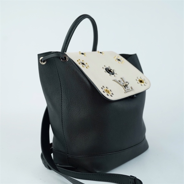 Balo LV đen nắp trắng (DU4196) (BQ) KG+