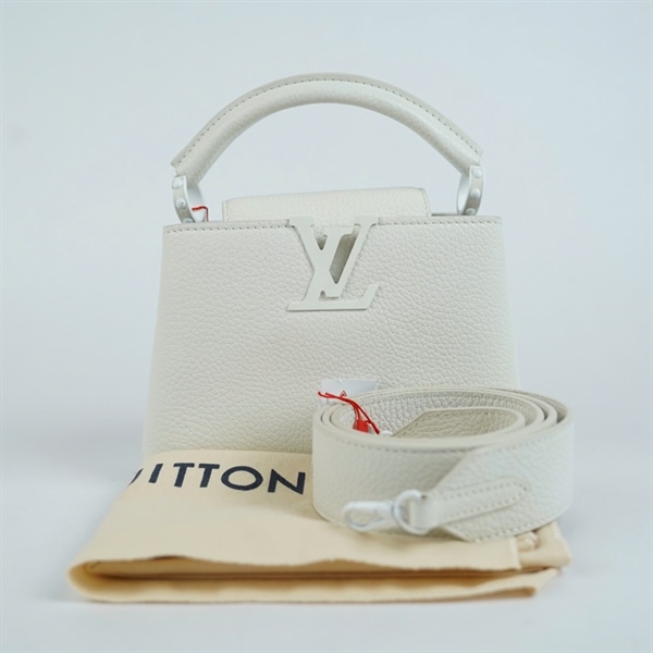 Túi LV Capu trắng (NZ2159) sz19 (BMC) KG+