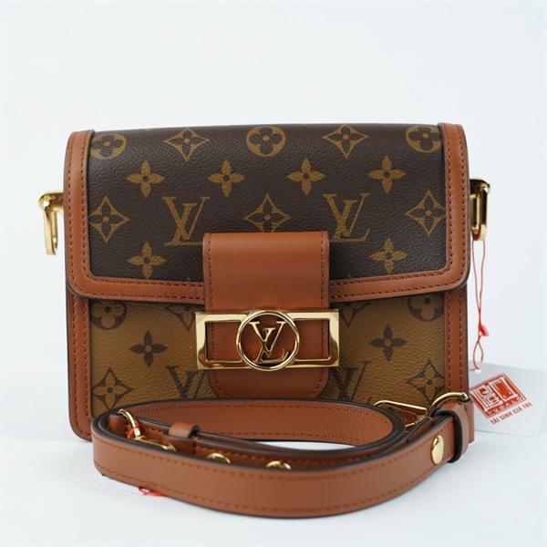 Túi LV Dauphine hoa nâu sz19 (BQ) KG+