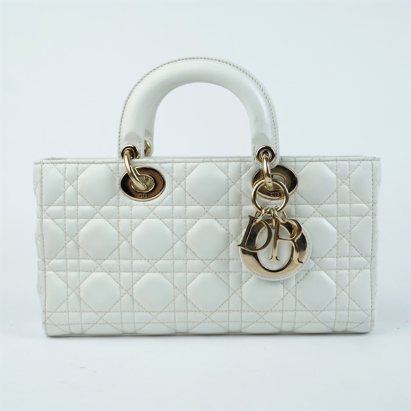 Túi Dior Joy trắng 2 strap (15-MA-0292) sz25 (BQ) KG+