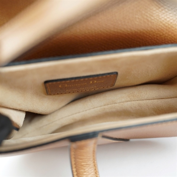 Túi Dior Saddle nâu ánh vàng (01-BO-0139) sz16 (BMC) KG+