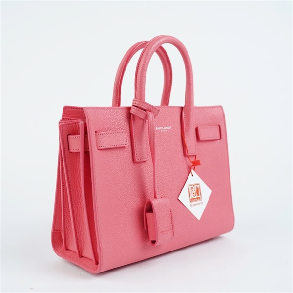 Túi YSL Handle hồng ổ+ 2 chìa sz22 (BMC) KG+