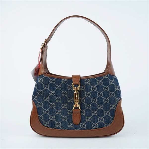 Túi GG Jackie 1961 xanh (636706-520981) sz28 (BQ) KG+