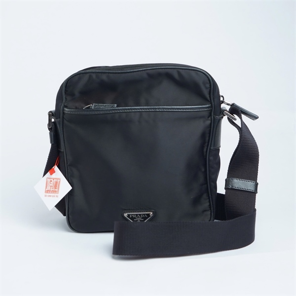 Túi Prada đeo chéo đen sz20 (BQ) KG+