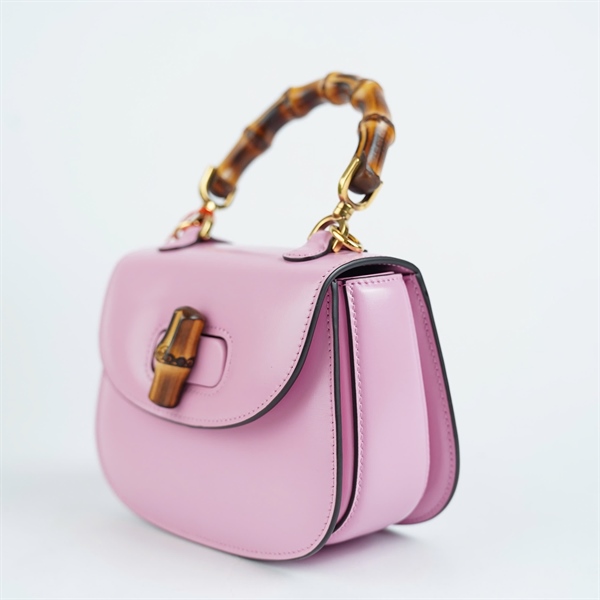Túi GG Bamboo hồng 2 strap (F036420316) sz16 (BMC) KG+