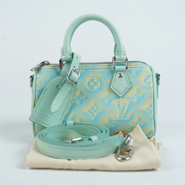 Túi LV Speedy xanh vàng sz17 (BMC) KG+