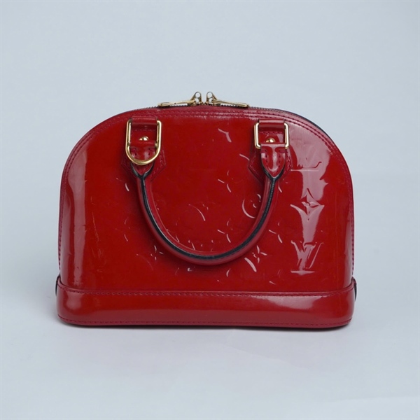 Túi LV Alma hoa đỏ bóng (MI1173) sz23 (BQ) KG+