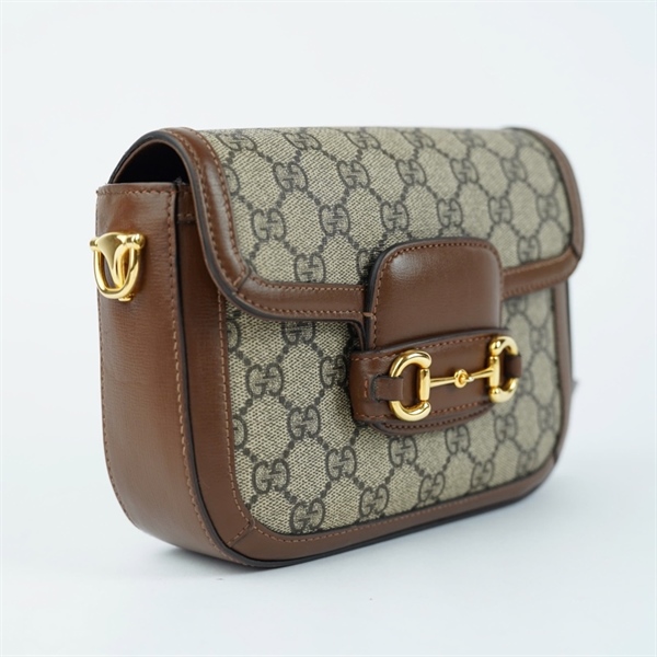 Túi GG 1955 xám 2 strap (653574-525040) sz19 (BQ) KG+