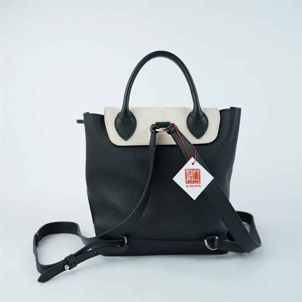Balo LV đen nắp trắng (DU4196) (BQ) KG+