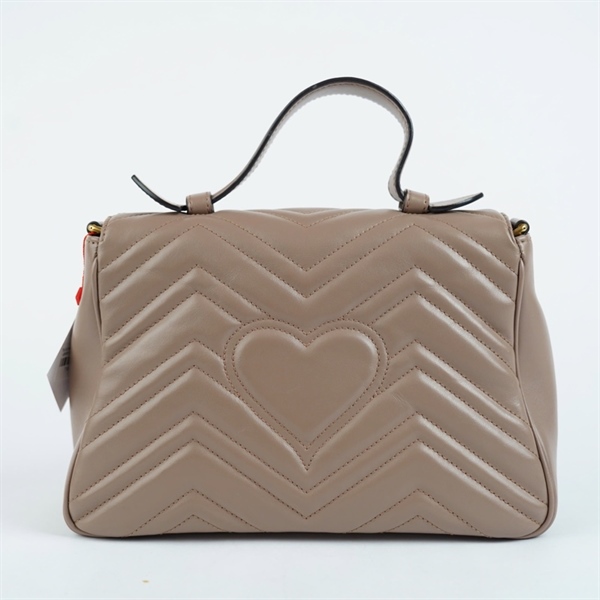 Túi GG Marmont nâu (498110-204991) sz26 (BMC) KG+